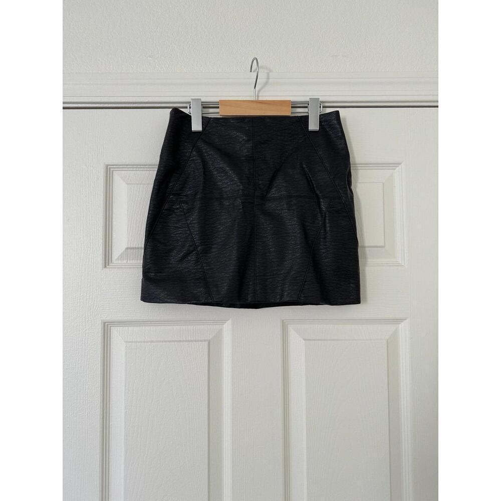 Black Leather Miniskirt